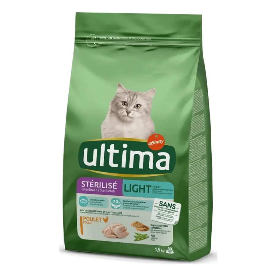 Ultima Stérilisé Light in fat avec du Poulet 1,5 kg
