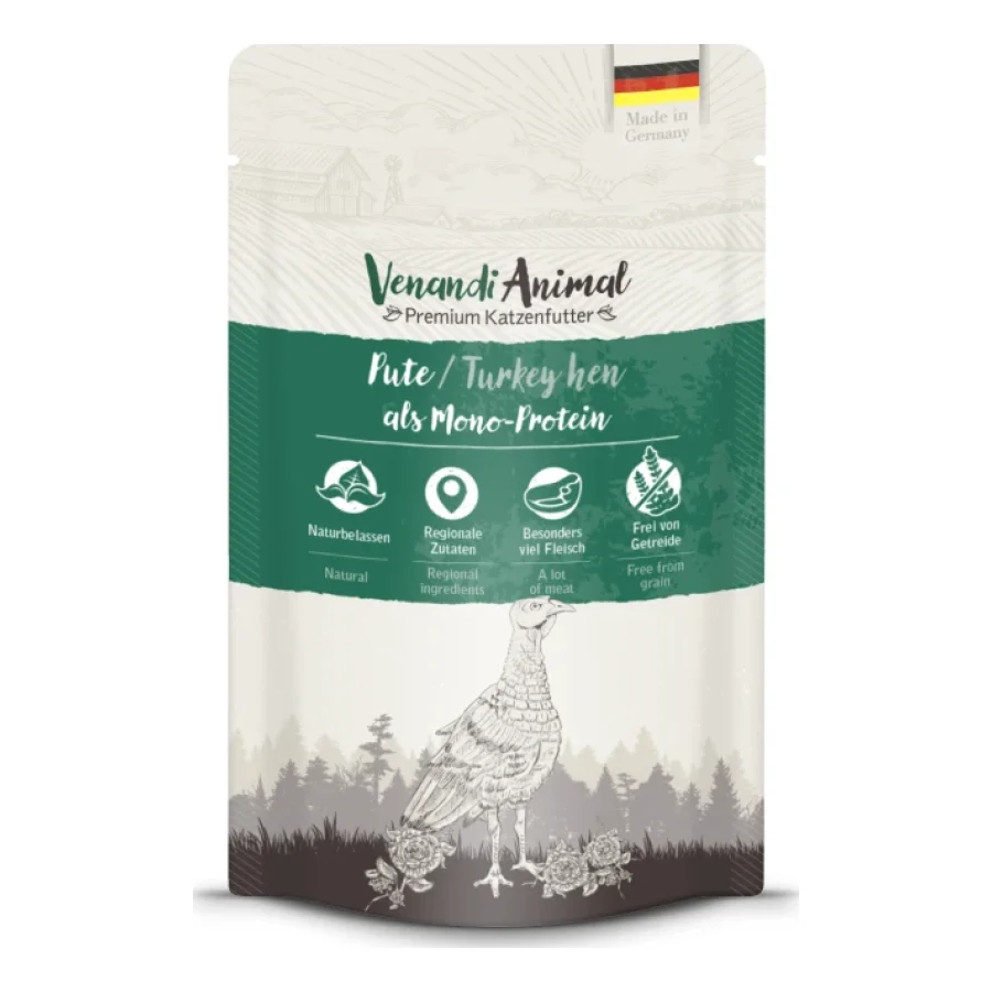 Venandi Animal Mono-protéine 12x125 g Dinde