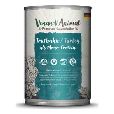 Venandi Animal Mono-protéine 6x400 g Dinde