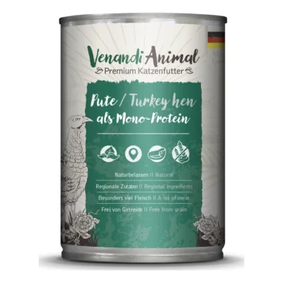 Venandi Animal Mono-protéine 6x400 g Dinde