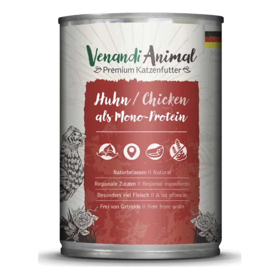 Venandi Animal Mono-protéine 6x400 g Poulet