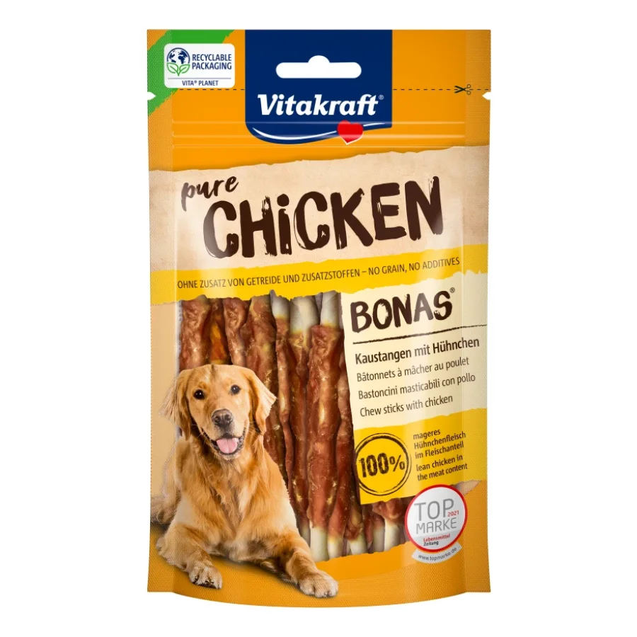 Vitakraft Bonas Bâtonnets à mâcher au poulet 3x80 g