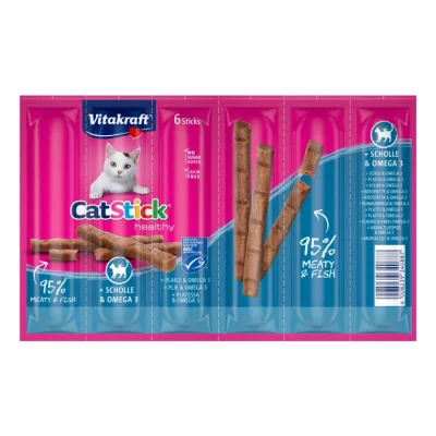 Vitakraft Cat-Stick mini 10 x 6 pièces Plie & Oméga 3