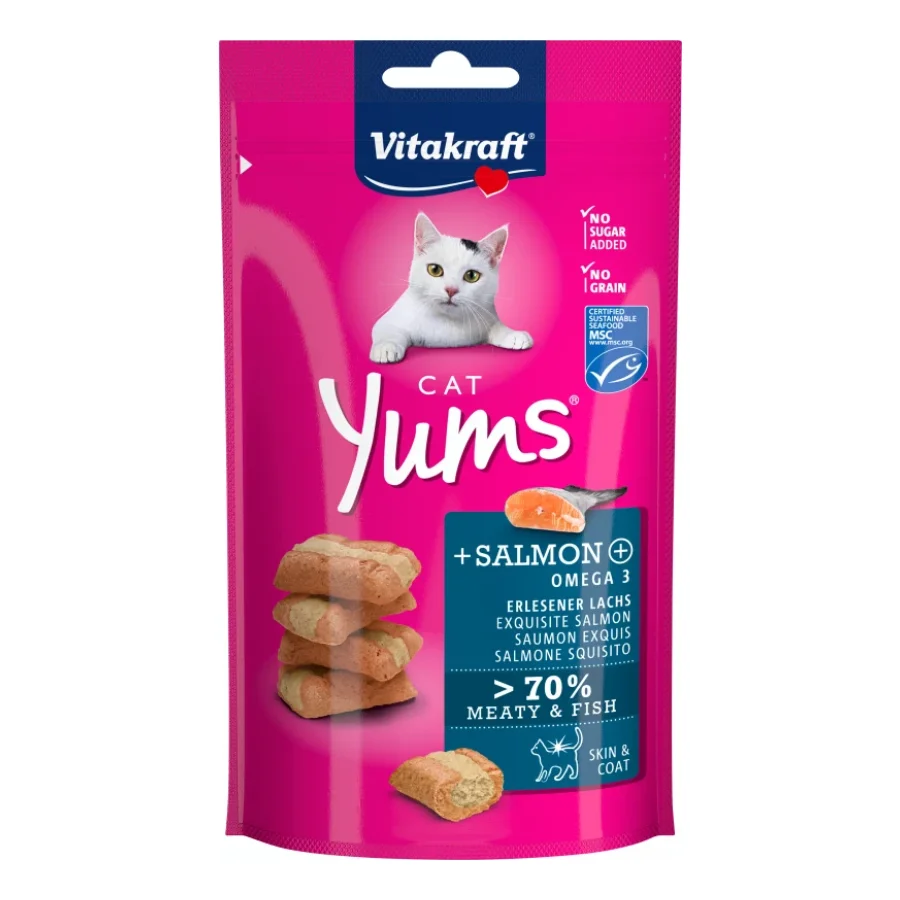 Vitakraft Cat Yums au saumon 9x40 g