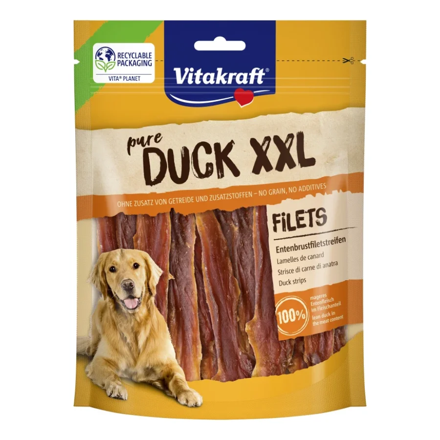 Vitakraft Duck XXL lanières de filet de poitrine de canard 250 g