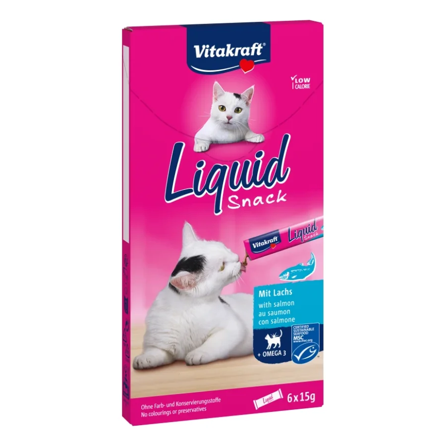 Vitakraft Friandise liquide Cat 11x6 pièces au saumon 66x15 g