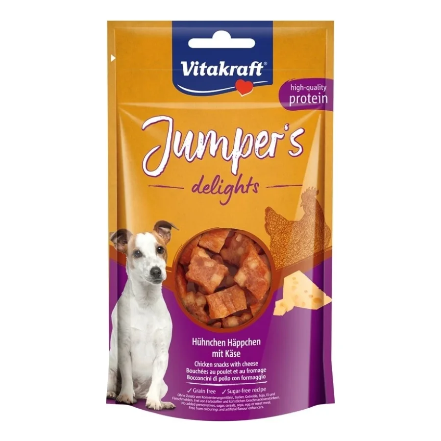 Vitakraft Jumpers delights ChickenCheese, 6 x 80 g