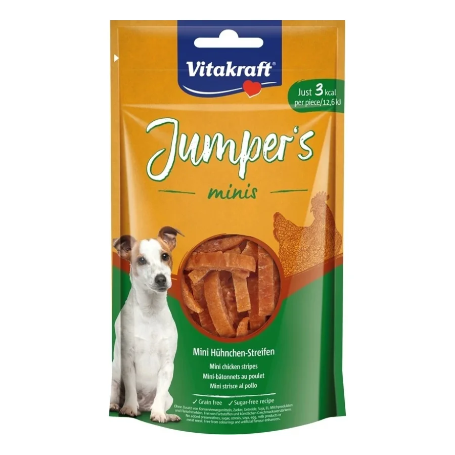 Vitakraft Jumpers minis ChickenStripes, 6 x 80 g