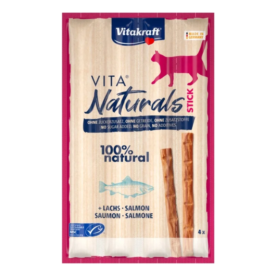 Vitakraft Naturals Stick Saumon 20x4 pcs