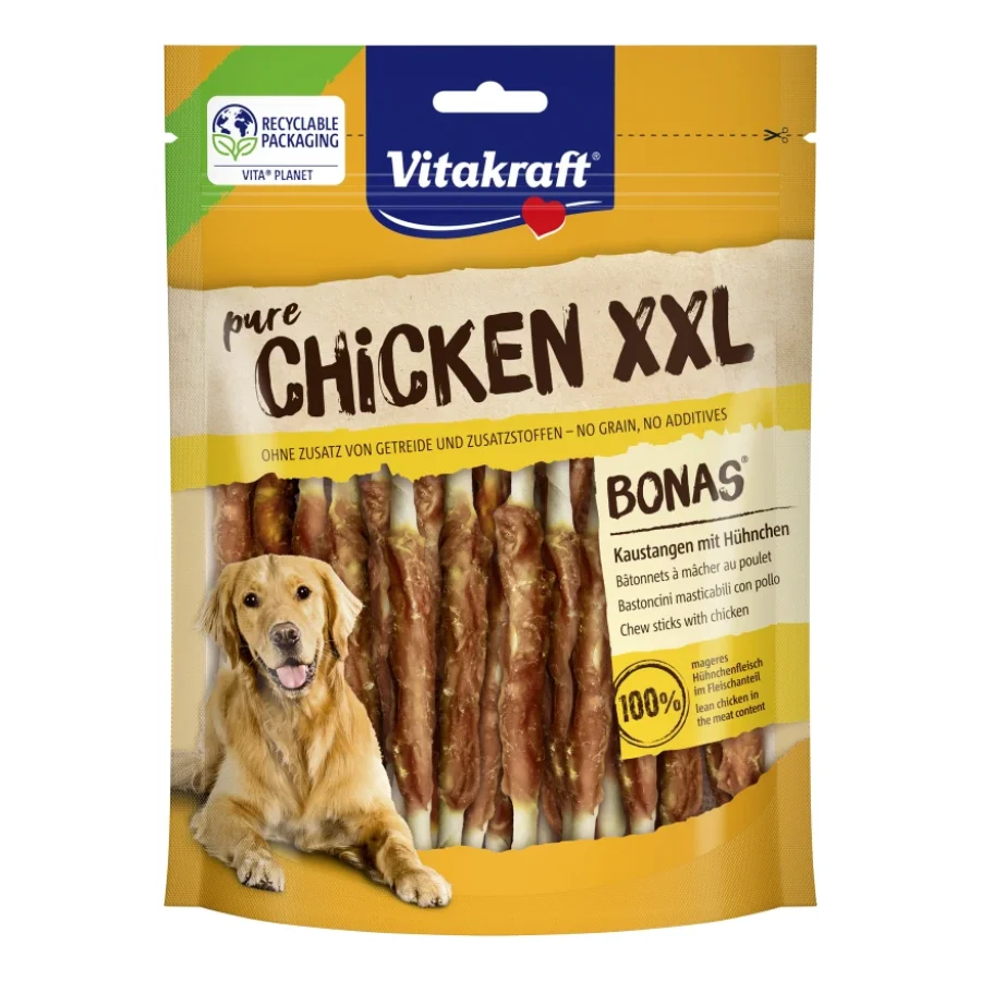 Vitakraft Pure Chicken XXL Bonas bâtonnets à mâcher au poulet 200 g