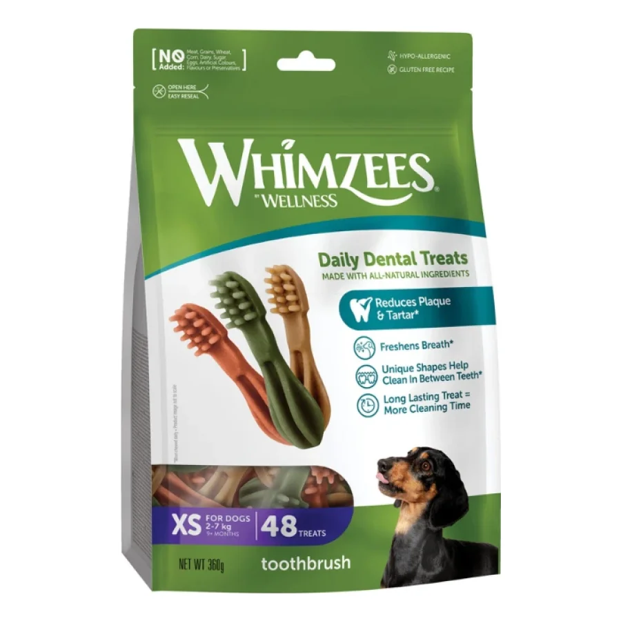 WHIMZEES Friandises dentaires Brosse à dents Chien Adulte XS