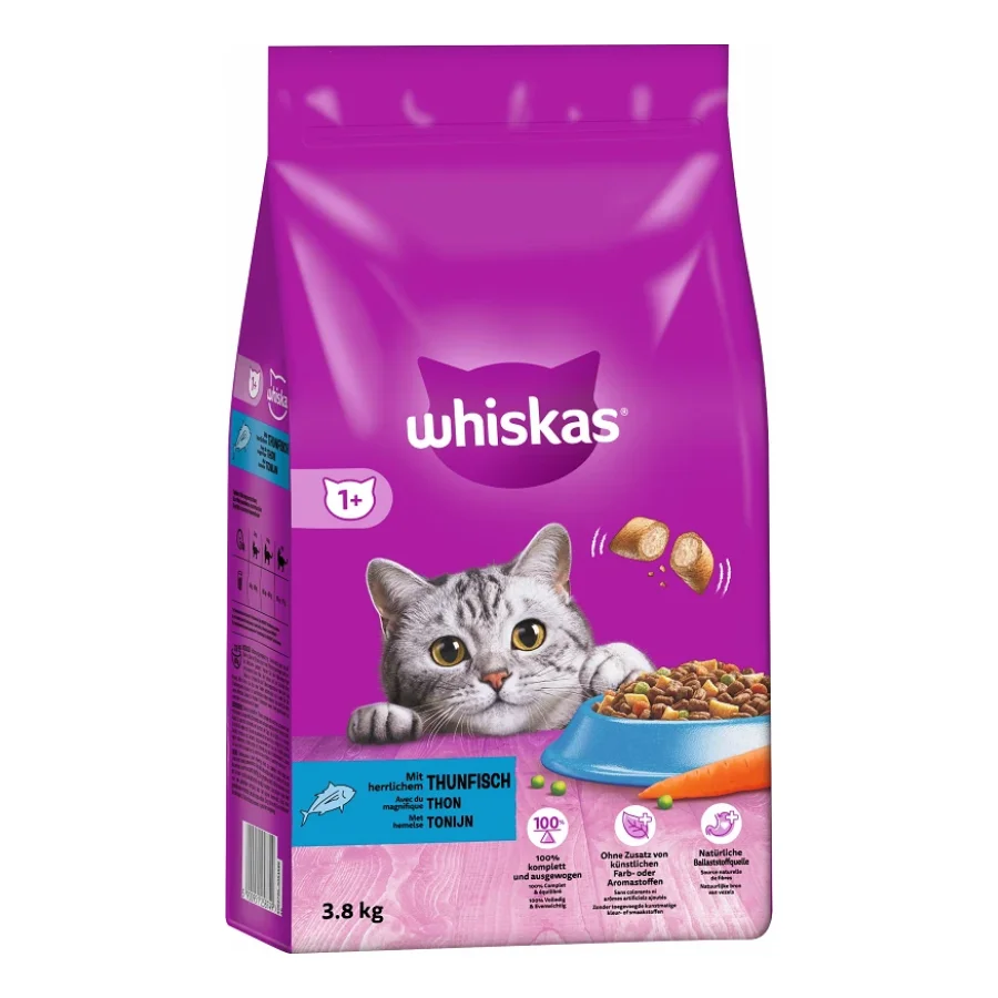 Whiskas 1+ Adulte Thon 3,8 kg