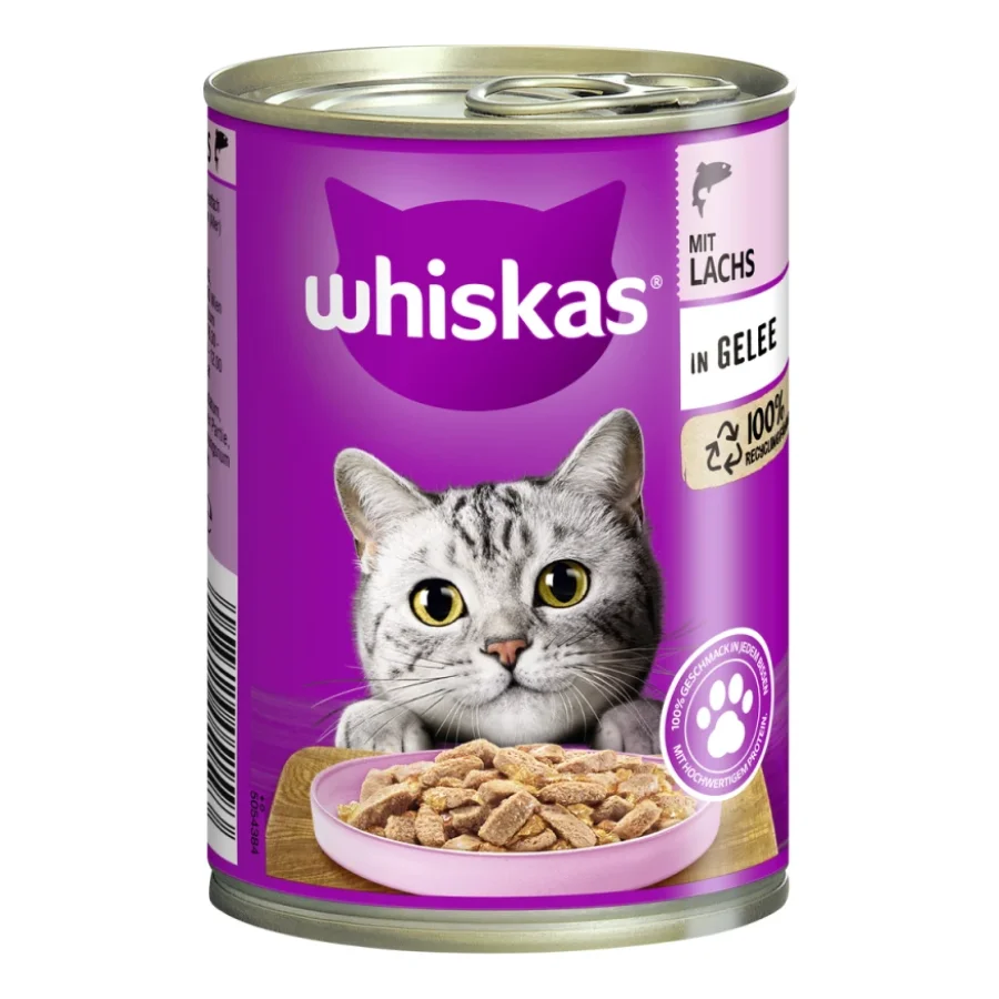 Whiskas Adult 1+ Gelée 12 x 400 g Saumon