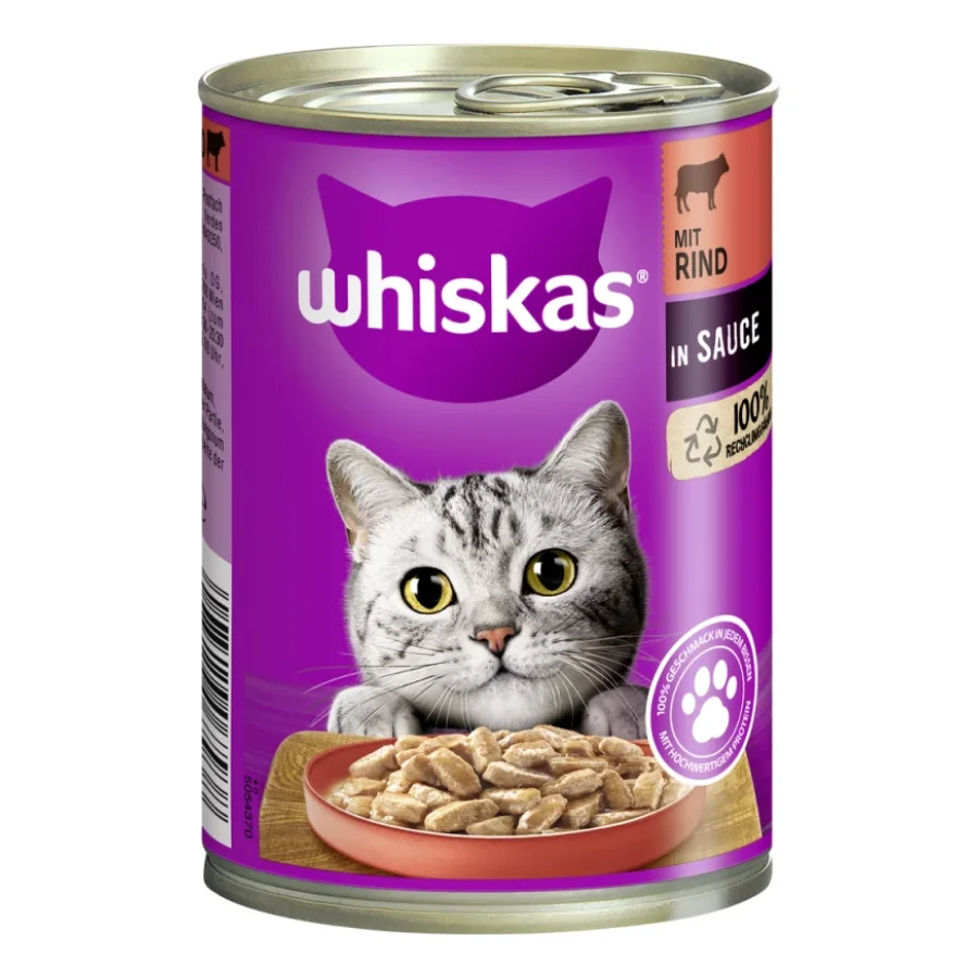 Whiskas Adult 1+ Sauce 12 x 400 g Bœuf