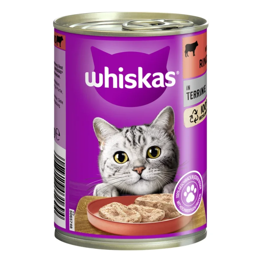 Whiskas Adult 1+ Terrine 12 x 400 g Bœuf