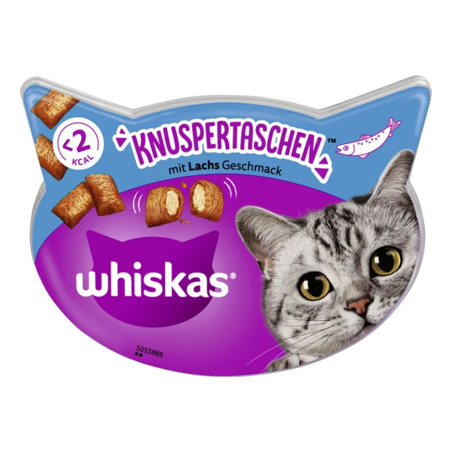 Whiskas Crispies 8x60 g Saumon
