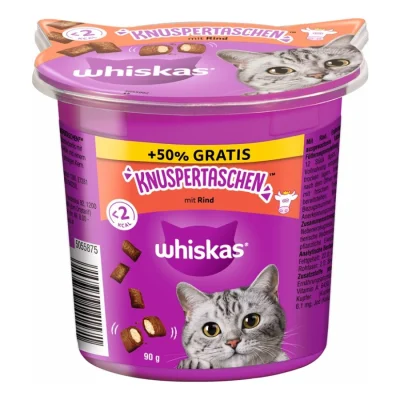 Whiskas Croquants 10x90 g (60 g + 50 % gratuit) Bœuf