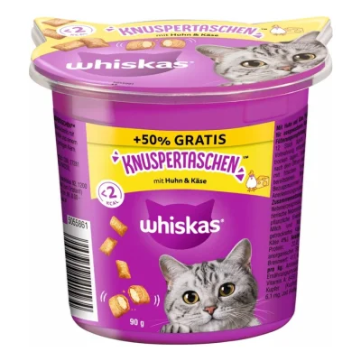 Whiskas Croquants 10x90 g (60 g + 50 % gratuit) Poulet et fromage