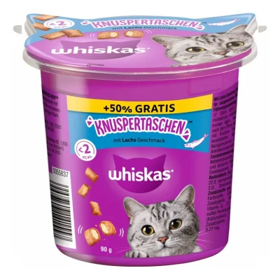 Whiskas Croquants 10x90 g (60 g + 50 % gratuit) Saumon