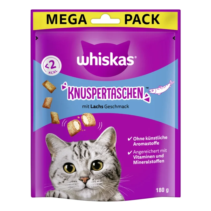 Whiskas Croquants Mega Pack poulet et fromage 180 g Saumon