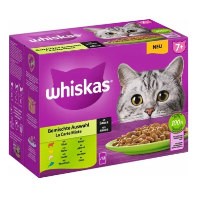 Whiskas Multipack 7+ sélection de poisson en sauce 12 x 85 g