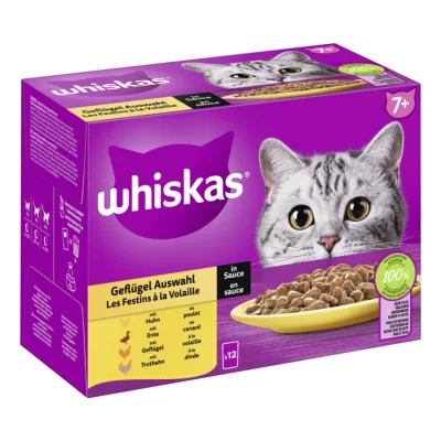 Whiskas Multipack 7+ sélection de volailles en sauce 12 x 85 g