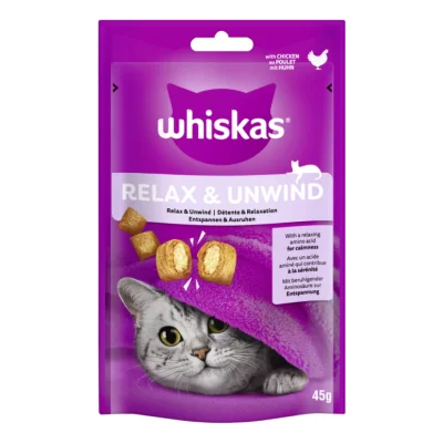 Whiskas Snack Relax & Unwind avec poulet 8x45 g