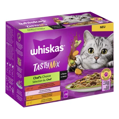Whiskas Tasty Mix Multipack Chef’s Choice en sauce 12x85 g