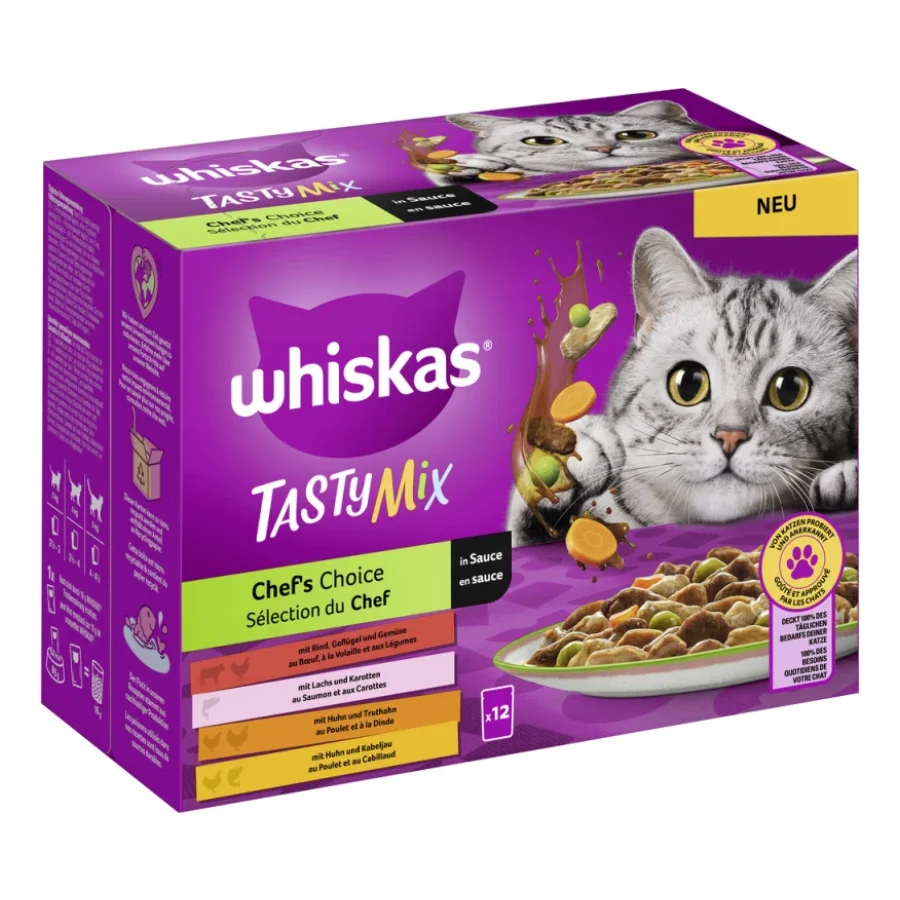 Whiskas Tasty Mix Multipack Chef’s Choice en sauce 12x85 g