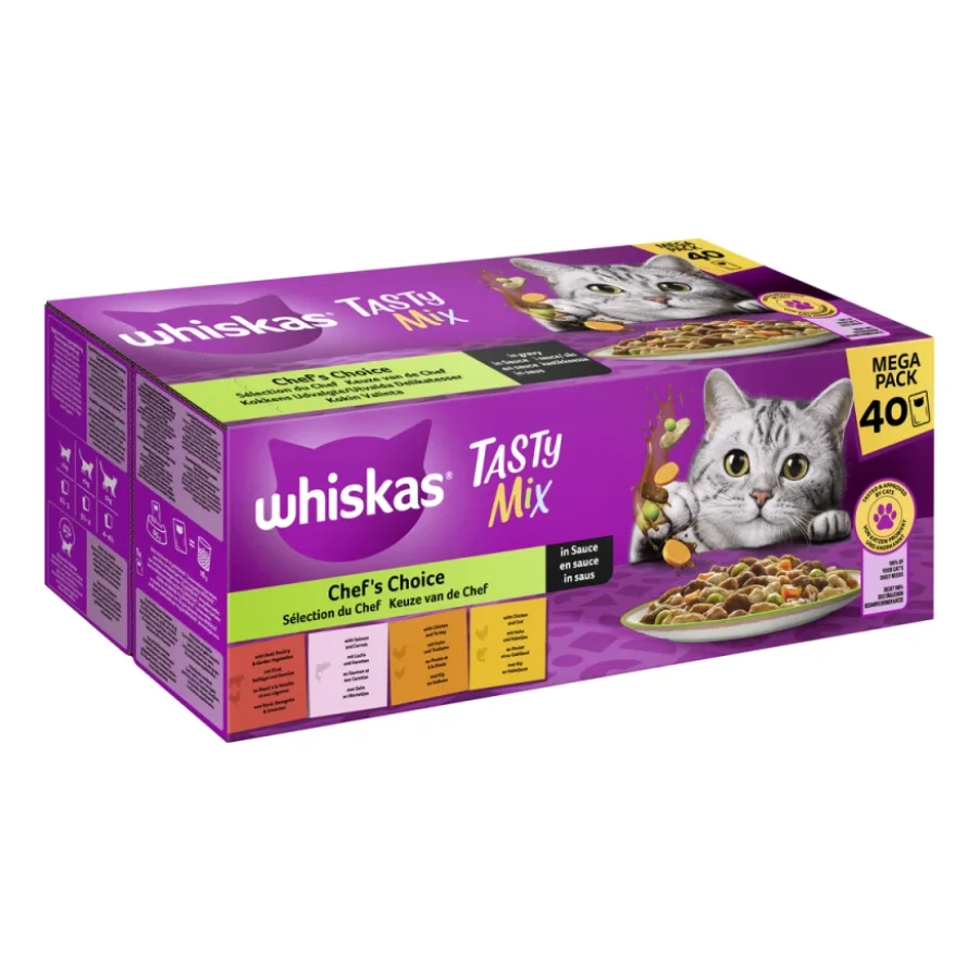 Whiskas Tasty Mix Multipack Chef's Choice en sauce 40 x 85 g
