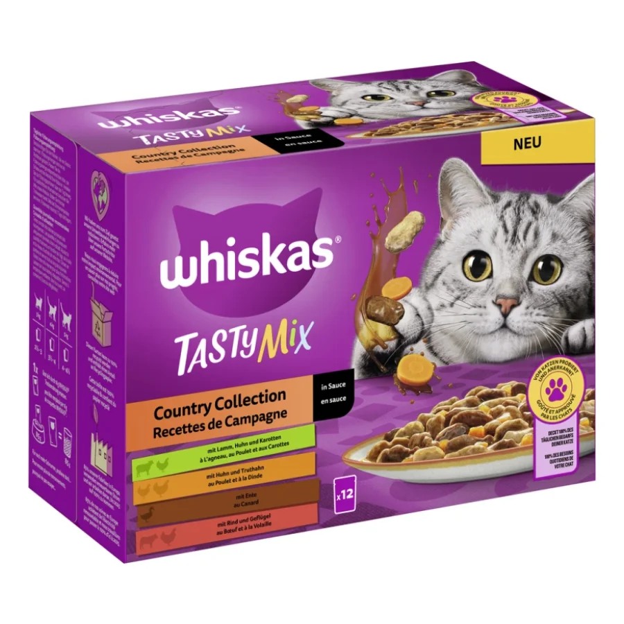 Whiskas Tasty Mix Multipack Country Collection en sauce 12 x 85 g