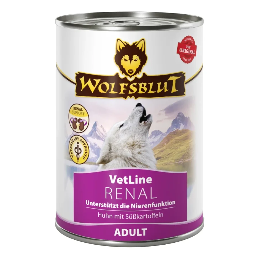 WOLFSBLUT Adult VetLine Renal, Poulet 6 x 395 g