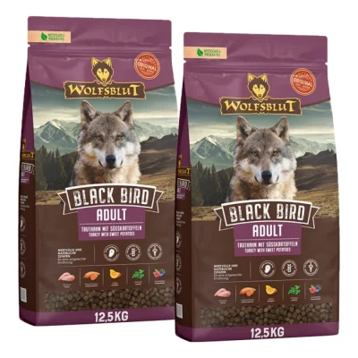 WOLFSBLUT Black Bird croquettes pour chien adulte 2x12,5 kg