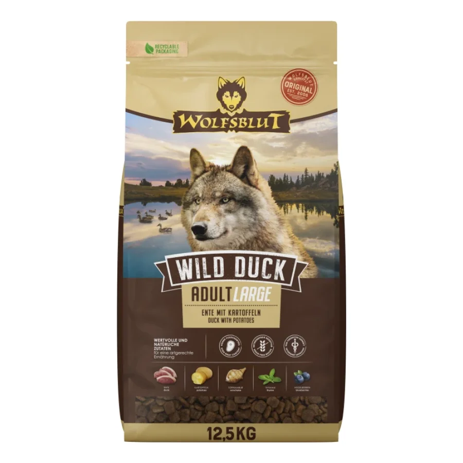 WOLFSBLUT Wild Duck Large Breed 2x12,5 kg