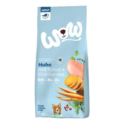 WOW adulte poulet aux épinards 2x6 kg