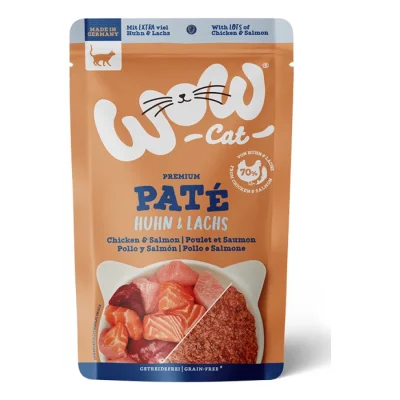 WOW Cat Adult 12 x 125 g Poulet & saumon