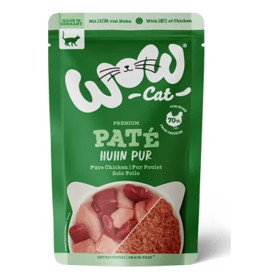 WOW Cat Adult 12 x 125 g Pur poulet