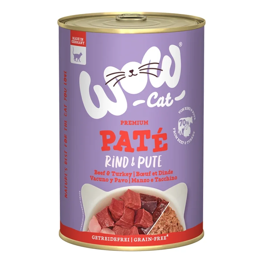 WOW Cat Adult 6 x 400 g Bœuf et dinde