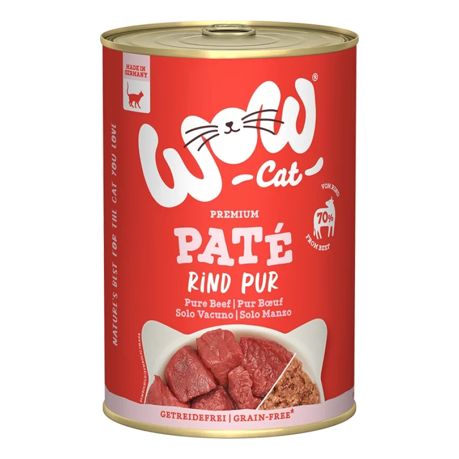 WOW Cat Adult 6 x 400 g Pure Beef