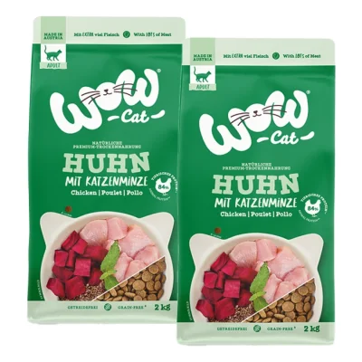 WOW Cat Adult Poulet 2x2 kg