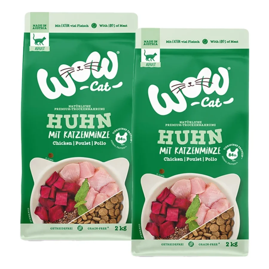 WOW Cat Adult Poulet 2x2 kg