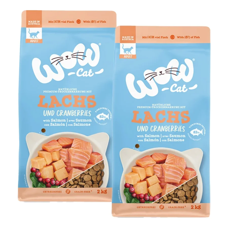WOW Cat Adult Saumon 2x2 kg