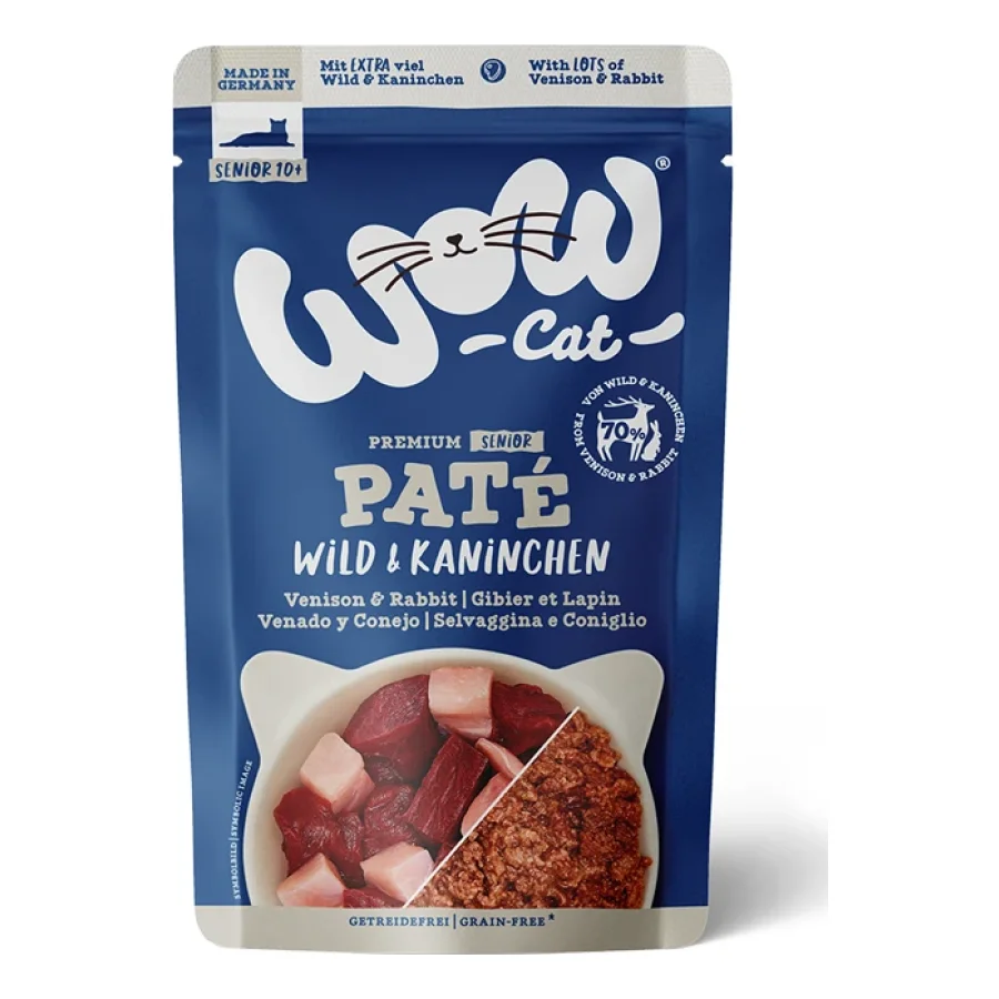 WOW Cat Senior 12 x 125 g Gibier & lapin