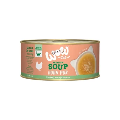 WOW Cat Suppe 12 x 70 g Pur poulet