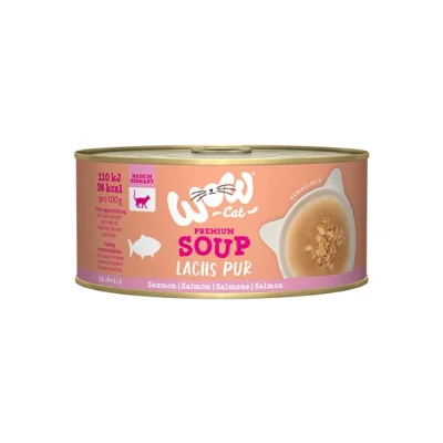 WOW Cat Suppe 12 x 70 g Saumon Pur