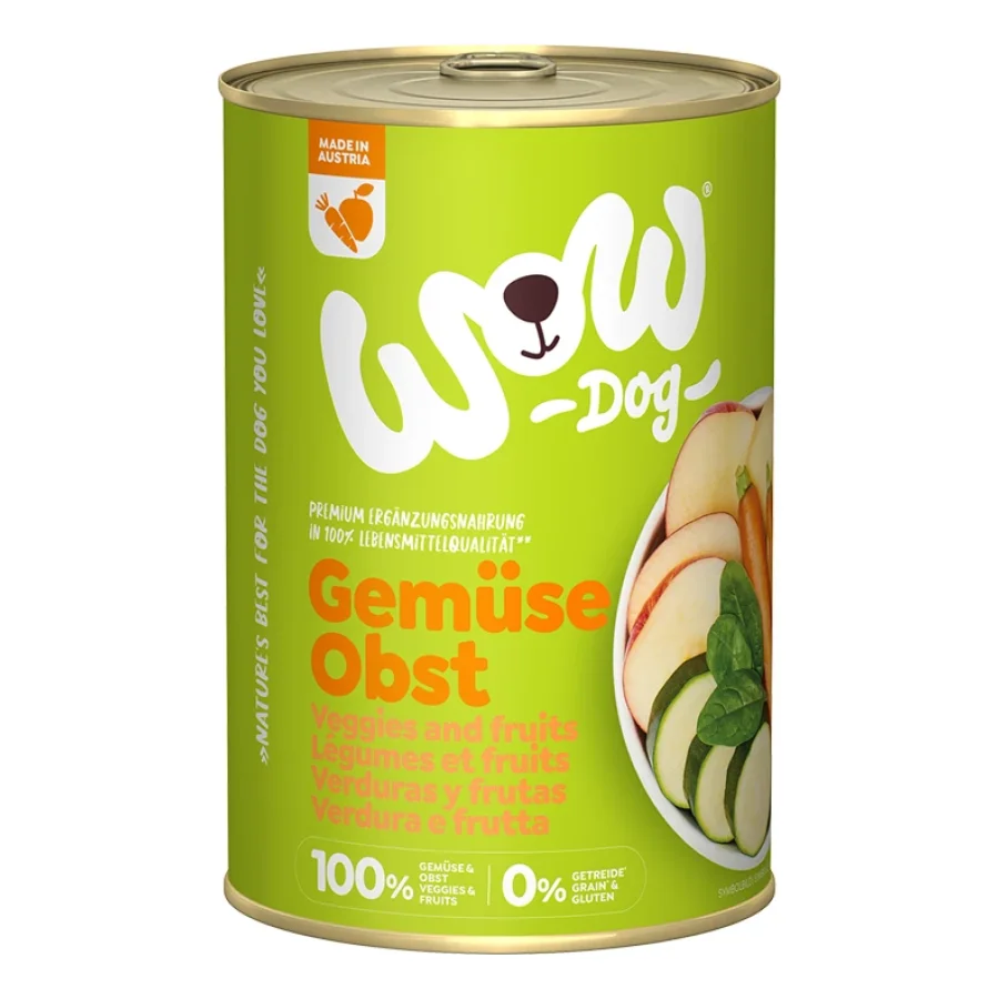 WOW Pur Adult Légumes Fruits 6x400 g
