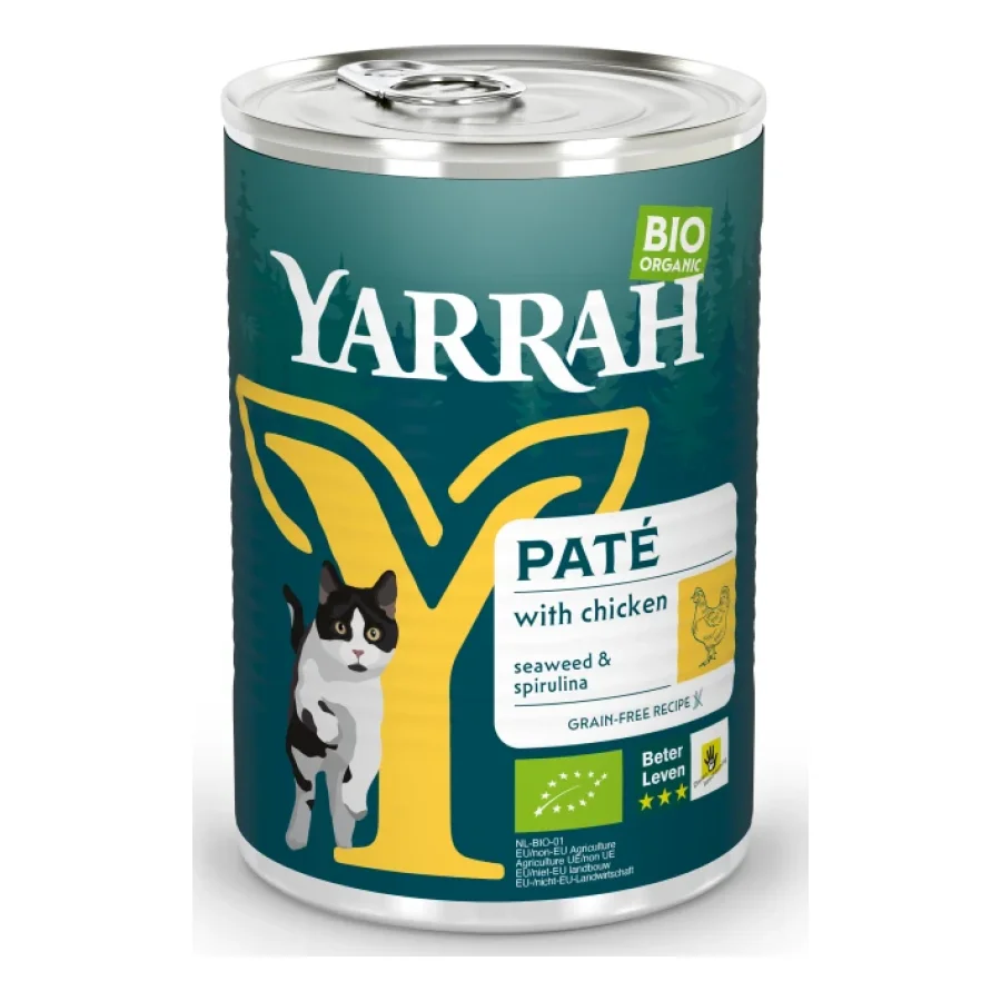 Yarrah Adult Bio Bouchées 12 x 405 g  Fisch, Seetang und Spirulina