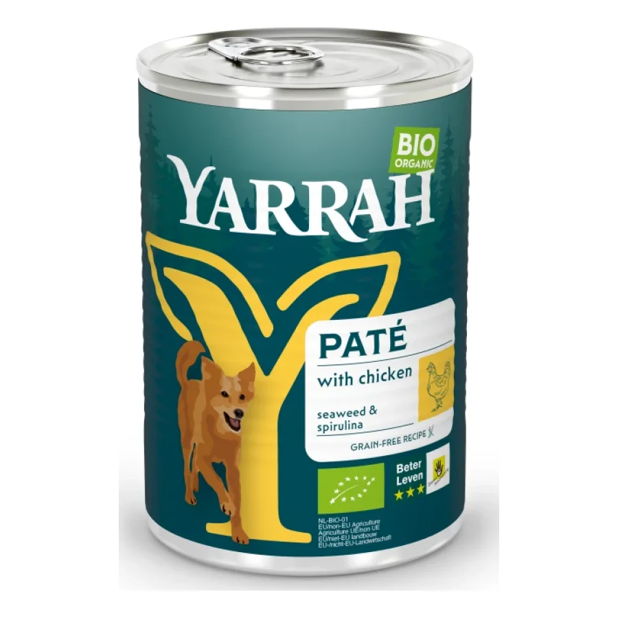 Yarrah Bio Adult pâté au poulet 12x400 g