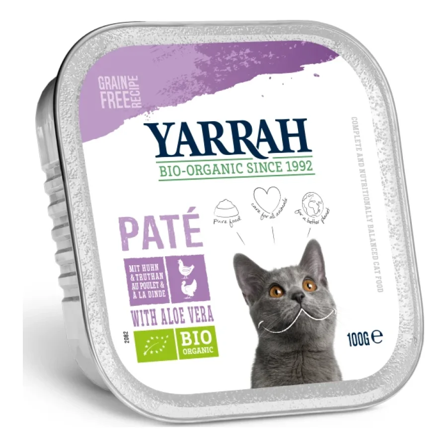 Yarrah Bio Pâté Adult Poulet et dinde 16x100 g