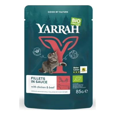 Yarrah Bio Pouch Filets en sauce 14x85g Bœuf